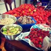 Just some of The Food Farm harvest before the grapes are ready!